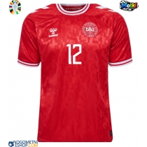 Moški Nogometni dresi Danska Kasper Dolberg #12 Domači EP 2024 Kratek Rokav